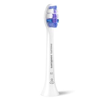 Sonicare S2 Sensitive zobu birstes uzgalis, 4 gab, balts (HX6054/87)
