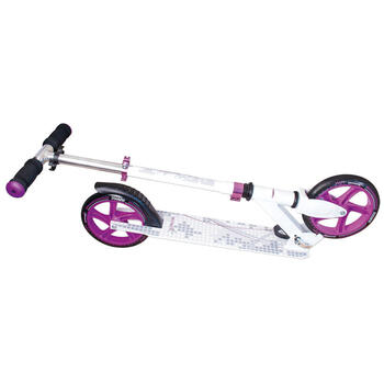 Muuwmi Aluminium Scooter skrejritenis 200 mm, balts/violets (AU 117)