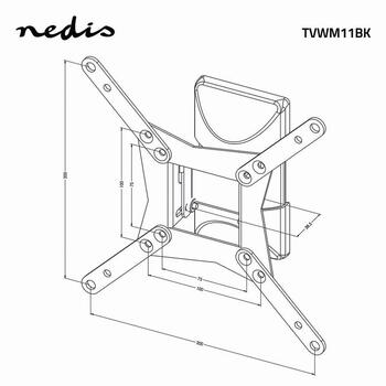 Nedis TV kronšteins, 10-32 collas (TVWM11BK)