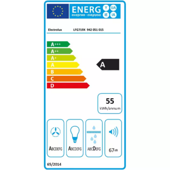 Electrolux tvaika nosūcējs, nerūsējoša tērauda (LFG719X)