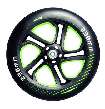 Muuwmi Aluminium Scooter PRO skrejritenis 230 mm, zaļš (AU 467)