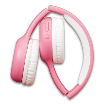 Lenco on-ear austiņas ar Bluetooth bērniem, rozā (HPB-110PK)