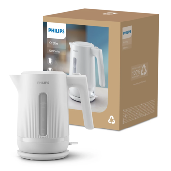 PHILIPS 3000. sērijas Basic tējkanna, 1.7L, balta (HD9411/00)