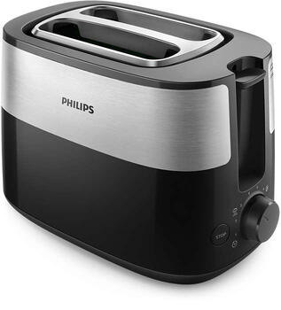 PHILIPS Daily Collection Tosteris, 830 W (melns) (HD2516/90)