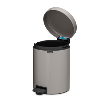 BRABANTIA atkritumu tvertne ar pedāli NewIcon, 5 l, Soft Grey (252204)