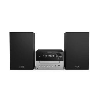 PHILIPS mūzikas sistēma ar Bluetooth, CD, 20W, melns/sudraba (TAM3205M2/12)