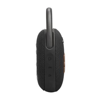 JBL ūdensizturīga portatīvā skanda ar karabīni, melns (JBLCLIP5BLK)