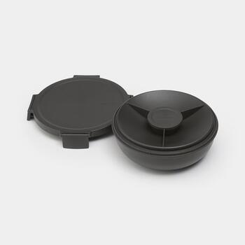 BRABANTIA Make & Take salātu trauks, 1.3L, Dark Grey (206344)