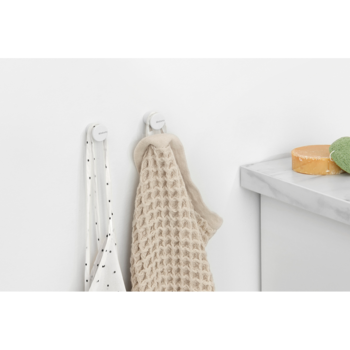 BRABANTIA MindSet dvieļu pakaramie, 2 gab., Mineral Fresh White (303425)