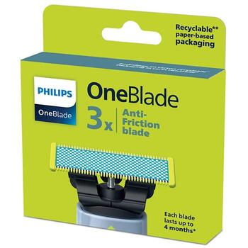 PHILIPS OneBlade skuvekļa nomaināms asmens, 3 gab. (QP235/50)