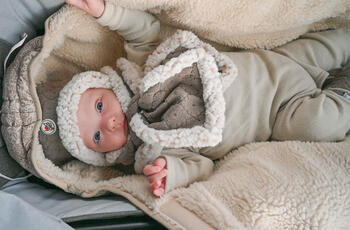 Lodger Hatter Folklore Fleece cepure, Buffalo, 12-24m (HT 535_12-24)