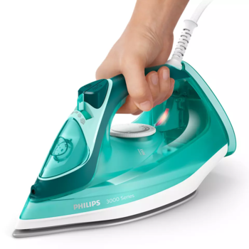 PHILIPS 3000 sērijas Tvaika gludeklis, 2400W, zaļš (DST3030/70)