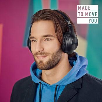 Panasonic on-ear austiņas ar bluetooth, melnas (RB-HX220BDEK)