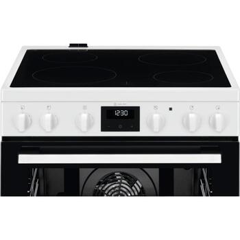 Electrolux elektriskā plīts ar elektrisko cepeškrāsni, balta (LKR64023AW)
