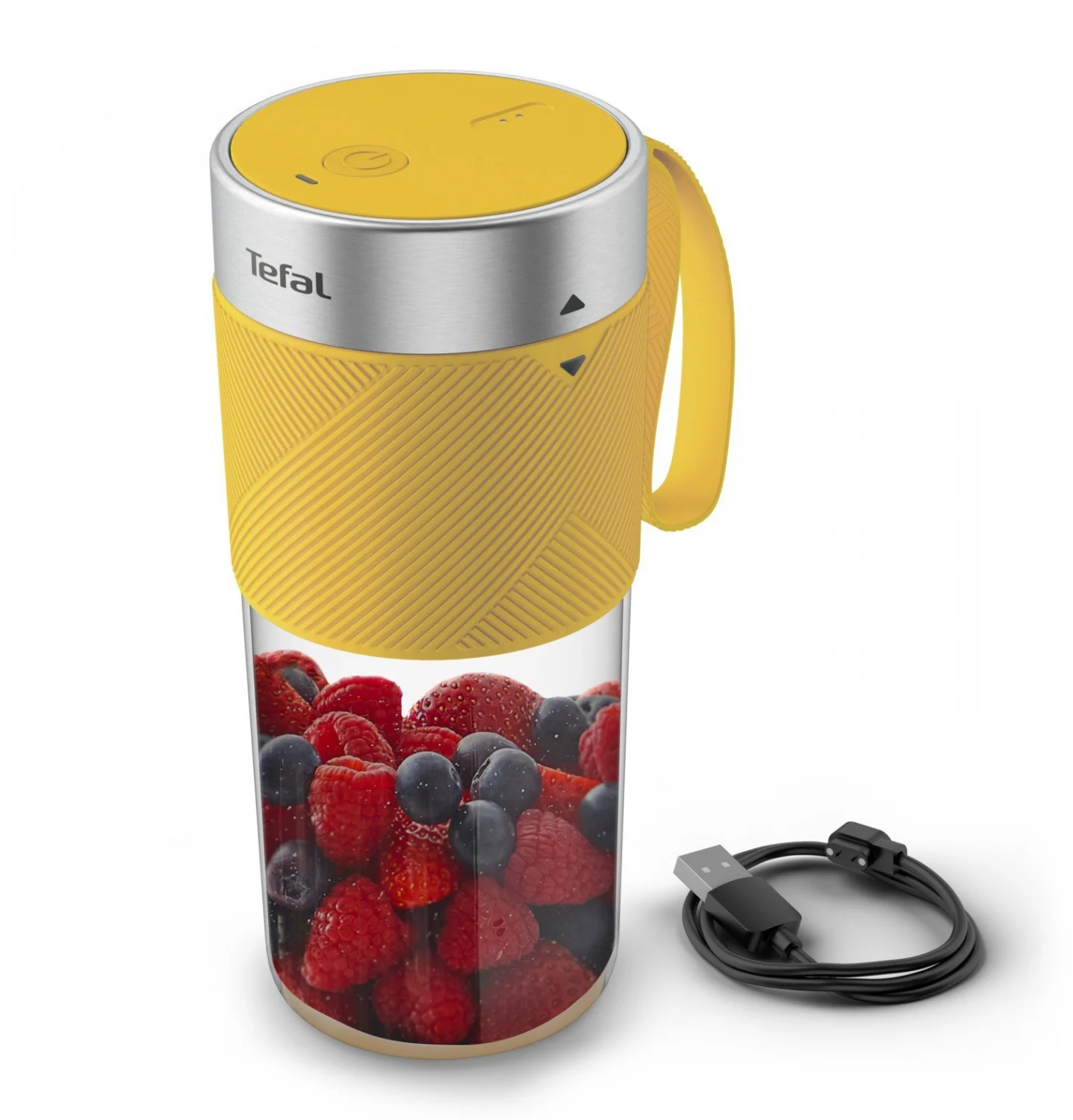 TEFAL Lightmix portatīvais bezvadu blenderis, 300 ml, dzeltens (BL1C0230)
