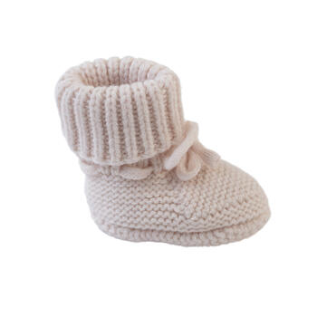 Lodger Slipper Folklore Merino vilnas čībiņas, Birch, 0-6m (SLM 599_0-6)