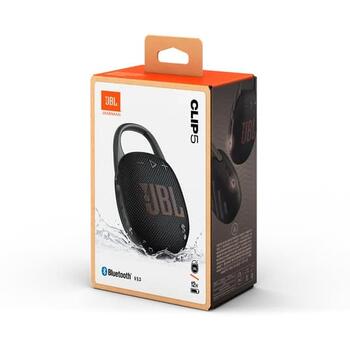 JBL ūdensizturīga portatīvā skanda ar karabīni, melns (JBLCLIP5BLK)