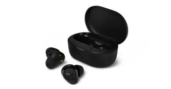 PHILIPS in-ear true bezvadu austiņas ar portatīvo uzlādes ietvaru, melnas (TAT1300BK/00)