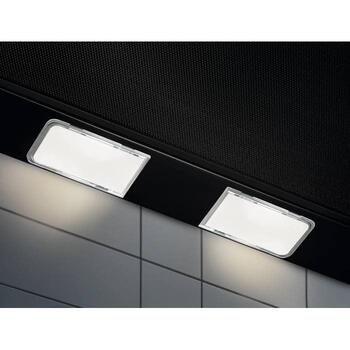 Electrolux tvaika nosūcējs, izvelkams, 60 cm, melns (LFP336K)