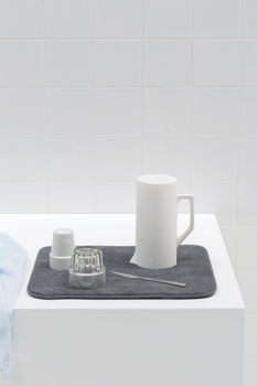BRABANTIA mikro-šķiedras trauku žāvēšanas paliktnis, dark grey (117626)