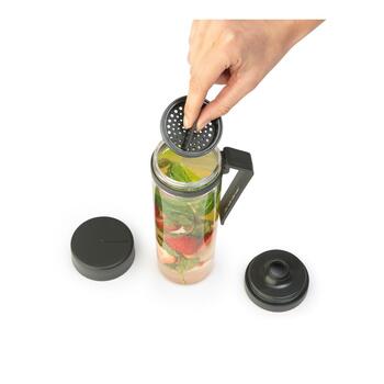 BRABANTIA Make & Take ūdens pudele ar sietiņu, dark grey (148842)