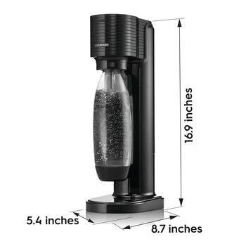 SodaStream gāzēto dzērienu pagatavošanas ierīce Gaia, melns (1017911770)