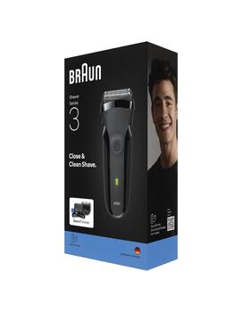 BRAUN Series 3 elektriskais skuveklis un bārdas trimmeris, melns (300BT)