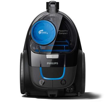 PHILIPS PowerPro Compact bezmaisu putekļsūcējs, 900 W (melns) (FC9331/09)