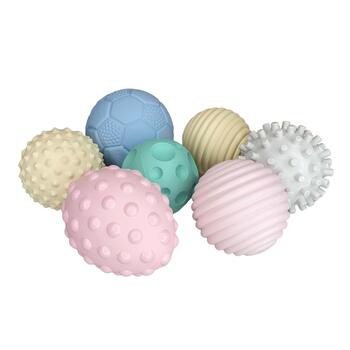 Gerardo's Toys masāžas- sensoro bumbiņu komplekts mazuļiem, 7 gab. (GT7715)