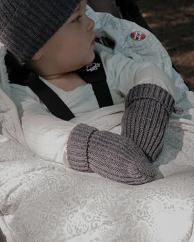 Lodger Mittens Merino vilnas bērnu cimdiņi, Pigeon, 0-12m (MTM 626_0-12)