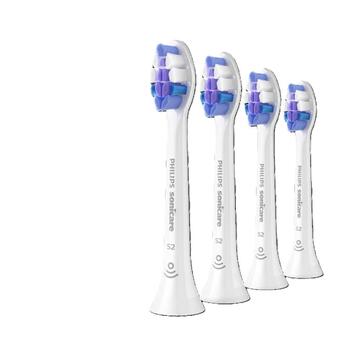 Sonicare S2 Sensitive zobu birstes uzgalis, 4 gab, balts (HX6054/87)