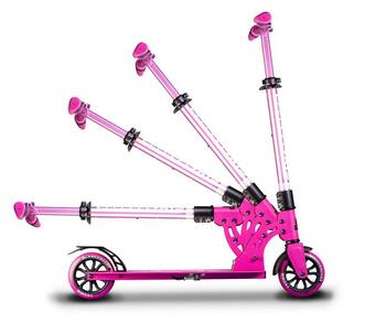 Six Degrees Aluminium Scooter skrejritenis 145 mm, rozā (AU 584)