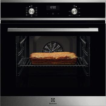 Electrolux cepeškrāsns (iebūv.) 65l, nerūsējoša tērauda (EOF5F50BX)