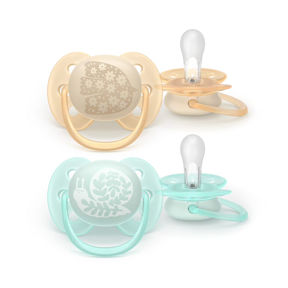 Philips Avent māneklītis Ultra soft DECO, 0-6M (2 gab) (SCF091/41)
