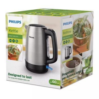PHILIPS Daily Collection Tējkanna 2200W,1.7l (metāla) (HD9350/90)