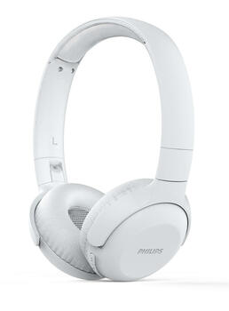 PHILIPS UpBeat bezvadu austiņas ar galvas stīpu un mikrofonu, baltas (TAUH202WT/00)