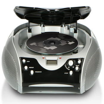 Lenco CD magnetola, melna/ sudraba (SCD-24 Black/Silver)