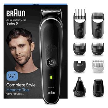 BRAUN Series 5 wet&dry 9-in-1 daudzfunkcionāls trimmeris (MGK 5411)