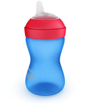 Philips Avent My Grippy mācību krūzīte ar mīkstu snīpi 300ml, 9M+, zila (SCF802/01)