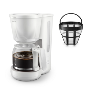 PHILIPS 3000. sērijas Basic Kafijas automāts, 1080 W, balts (HD7411/00)