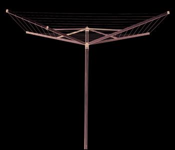 BRABANTIA rotējošs veļas žāvētājs Topspinner, 40m, 4 atzar., Metallic Grey (310744)