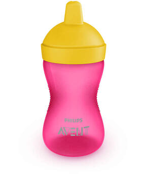 Philips Avent My Grippy mācību krūzīte ar cietu snīpi 300ml, 18M+, rozā (SCF804/04)