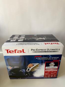 Prece ar Bojātu iepakojumu- TEFAL Pro Express Ultimate gludināšanas sistēma, 3000W, zila/balta (GV9720-B)