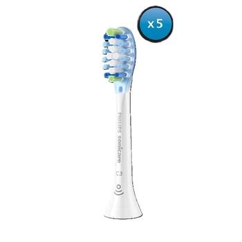 Sonicare C3 Premium Plaque Defence zobu birstes uzgalis (4+1) balts (HX9045/87)