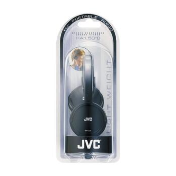 JVC austiņas ar vadu, melnas (HA-L50-B)