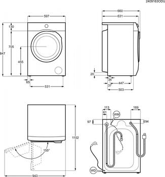Electrolux veļas mašīna UltraCare un tvaika programmu, 11kg., melna (EW8FG5602CDE)