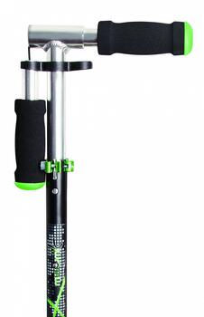 Muuwmi Aluminium Scooter skrejritenis 125 mm, melns/zaļš (AU 346)