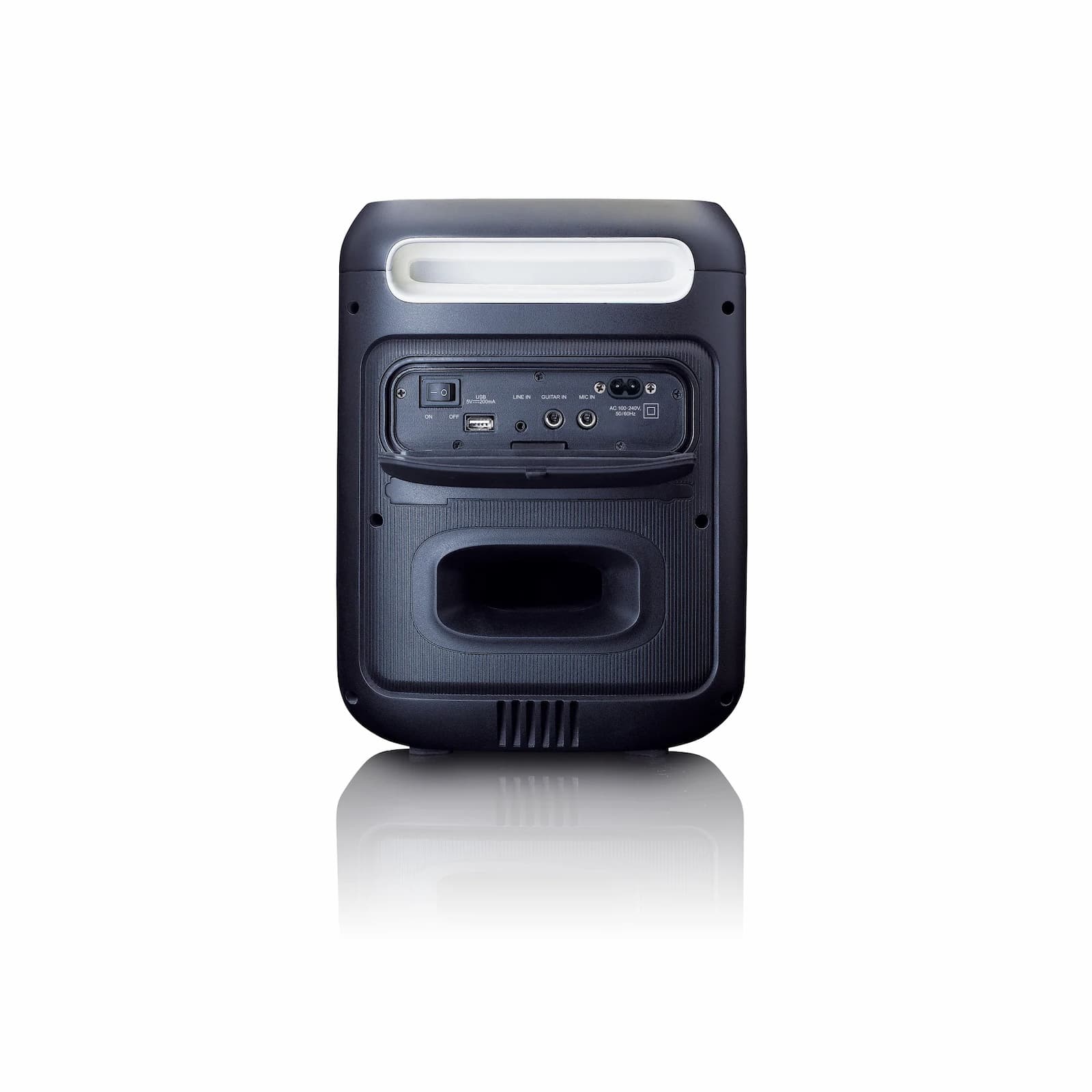 Lenco bluetooth skaļrunis, ar apgaismojumu un mikrofonu (PA-101BK)