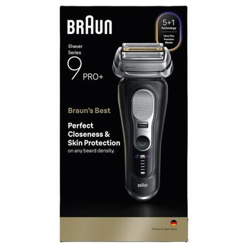 BRAUN bārdas skuveklis 9 Pro+, melns (9600s)