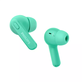 PHILIPS in-ear true bezvadu austiņas ar portatīvo uzlādes ietvaru, zaļas (TAT2206GR/00)